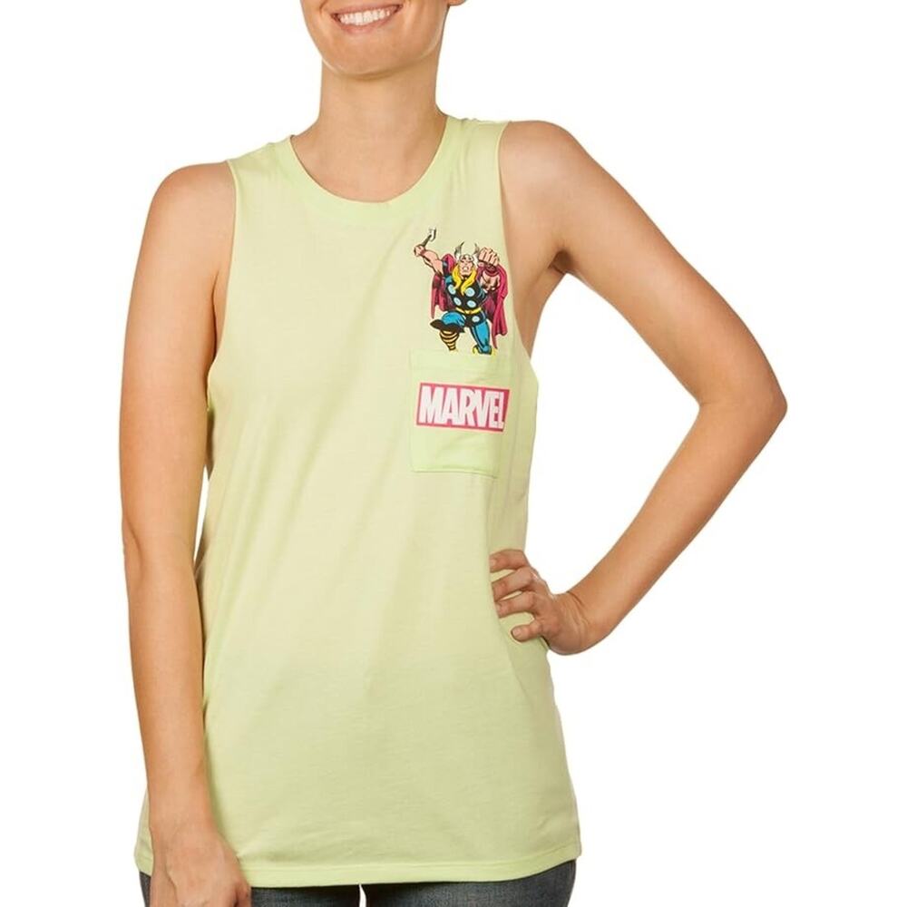Thor Juniors Tank Tops Pocket Muscle Top Size: Large (11/13) Green